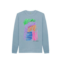 Load image into Gallery viewer, Stone Blue KIDS UNISEX FRUIT PASTELS SWEATSHIRT