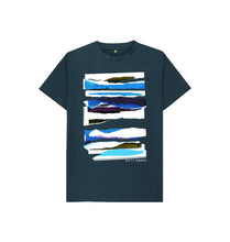Charger l'image dans la galerie, Denim Blue KIDS UNISEX MIDDAY CLOUD COLLAGE TEESHIRT