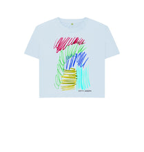 Charger l'image dans la galerie, Sky Blue UNISEX JEWEL PASTELS BOXY TEESHIRT