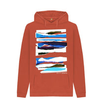 Cargar imagen en el visor de la galería, Rust UNISEX MIDDAY CLOUD COLLAGE HOODY