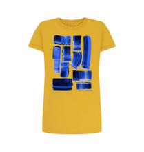 Charger l'image dans la galerie, Mustard UNISEX INK STRIPES TEESHIRT DRESS