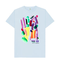 Load image into Gallery viewer, Sky Blue UNISEX MULTI INK TEESHIRT