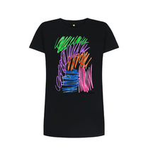 Charger l'image dans la galerie, Black UNISEX FRUIT PASTELS TEESHIRT DRESS