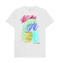 Load image into Gallery viewer, White UNISEX JEWEL PASTELS TEESHIRT