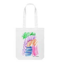 Load image into Gallery viewer, White FRUIT PASTELS TOTE BAG
