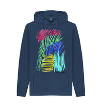 Cargar imagen en el visor de la galería, Navy UNISEX JEWEL PASTELS HOODY