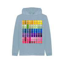 Load image into Gallery viewer, Stone Blue KIDS UNISEX CHROMOLOGY HOODY