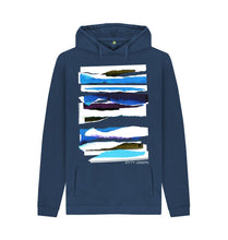 Load image into Gallery viewer, Navy UNISEX MIDDAY CLOUD COLLAGE HOODY
