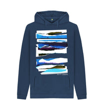 Cargar imagen en el visor de la galería, Navy UNISEX MIDDAY CLOUD COLLAGE HOODY