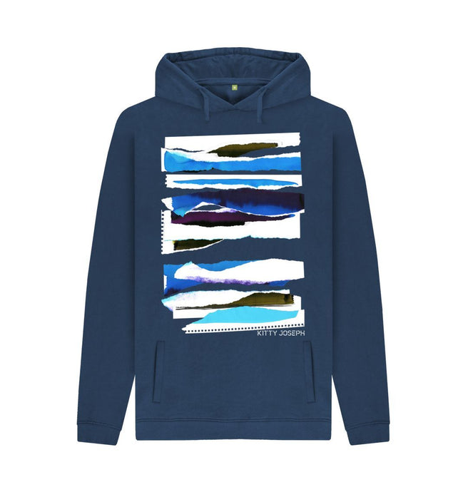 Navy UNISEX MIDDAY CLOUD COLLAGE HOODY