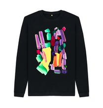 Load image into Gallery viewer, Black UNISEX MULTI INK SWEATSHIRT
