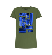 Charger l'image dans la galerie, Khaki UNISEX INK STRIPES TEESHIRT DRESS