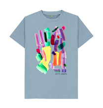 Load image into Gallery viewer, Stone Blue UNISEX MULTI INK TEESHIRT