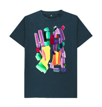 Load image into Gallery viewer, Denim Blue UNISEX MULTI INK TEESHIRT