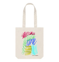 Load image into Gallery viewer, Natural JEWEL PASTELS TOTE BAG
