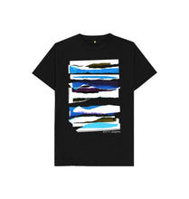 Charger l'image dans la galerie, Black KIDS UNISEX MIDDAY CLOUD COLLAGE TEESHIRT