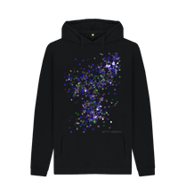 Cargar imagen en el visor de la galería, Black Printed Hoody Front
