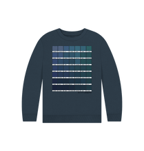 Load image into Gallery viewer, Navy Blue KIDS NAVY CHROMOLOGY SWEATSHIRT
