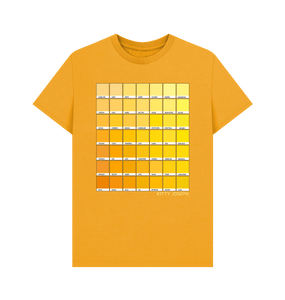 Mustard yellow tee test