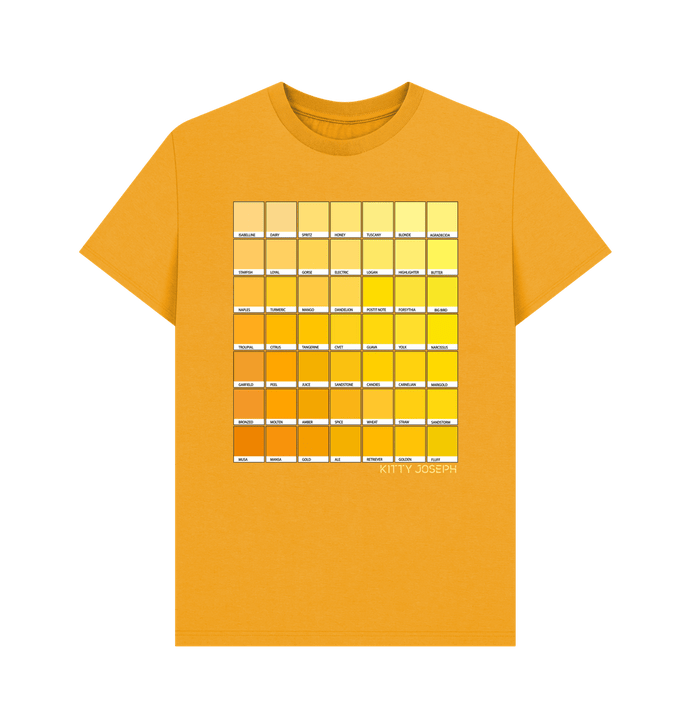 Mustard yellow tee test