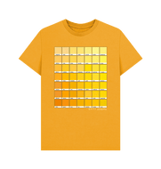 Mustard yellow tee test