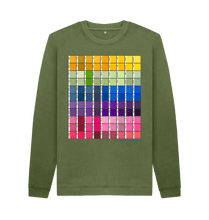 Cargar imagen en el visor de la galería, Khaki Printed Sweater Front
