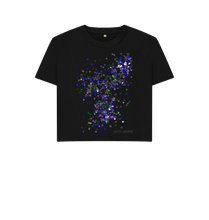 Cargar imagen en el visor de la galería, Black Printed T-shirt Front
