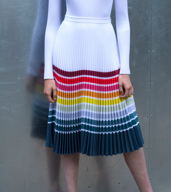 SAMPLE SALE - PLEATED MIDI SKIRT