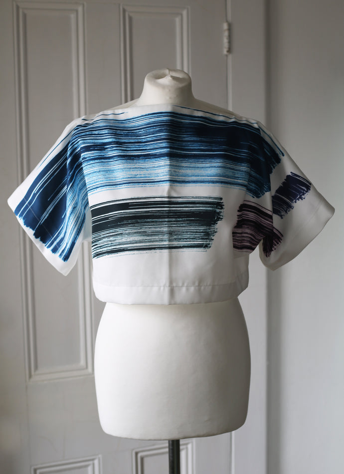 SAMPLE SALE - BRUSHSTROKE PRINT TOP