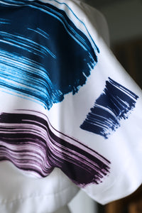 SAMPLE SALE - BRUSHSTROKE PRINT TOP