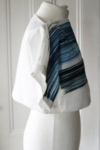 SAMPLE SALE - BRUSHSTROKE PRINT TOP