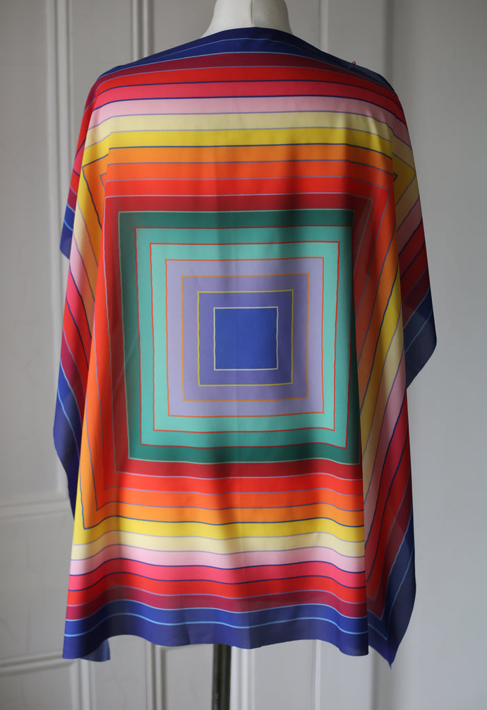 SAMPLE SALE - MYRIAD SQUARE SCARF (BLUES)