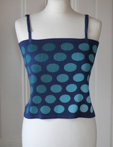SAMPLE SALE | PLEATED POLKA TOP