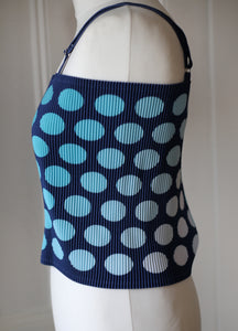 SAMPLE SALE | PLEATED POLKA TOP