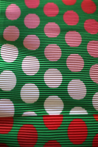 SAMPLE SALE | PLEATED POLKA TOP (GREEN)