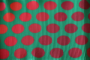 SAMPLE SALE | PLEATED POLKA TOP (GREEN)