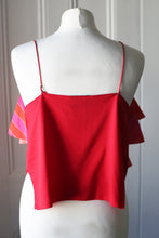 Load image into Gallery viewer, SAMPLE SALE | GERANIUM RUFFLE TOP
