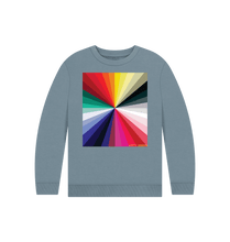 Load image into Gallery viewer, Stone Blue KIDS CHROMA SWEATSHIRT
