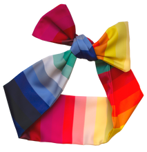 Load image into Gallery viewer, CHROMA STRIPE HEADSCARF/CRAVAT
