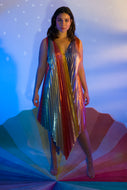 RENTAL - OPTIK V NECK DRESS