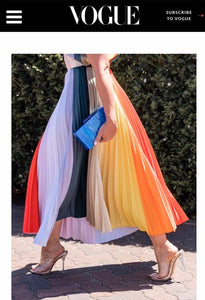 Chroma skirt appearance in Vogue magazine
