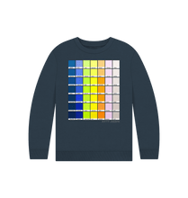 Load image into Gallery viewer, Navy Blue KIDS MULTI CHROMOLOGY SWEATSHIRT
