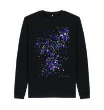 Cargar imagen en el visor de la galería, Black Printed Sweater Front
