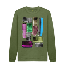 Cargar imagen en el visor de la galería, Khaki Printed Sweater Front
