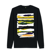 Cargar imagen en el visor de la galería, Black Printed Sweater Front
