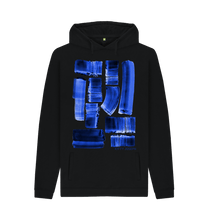 Cargar imagen en el visor de la galería, Black Printed Hoody Front
