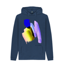 Load image into Gallery viewer, Navy Printed Hoody Front
