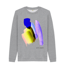 Load image into Gallery viewer, Light Heather Printed Sweater Front
