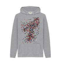 Cargar imagen en el visor de la galería, Light Heather Printed Hoody Front

