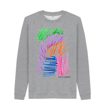 Load image into Gallery viewer, Light Heather Printed Sweater Front

